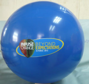 Beach Balls printed with full color logo